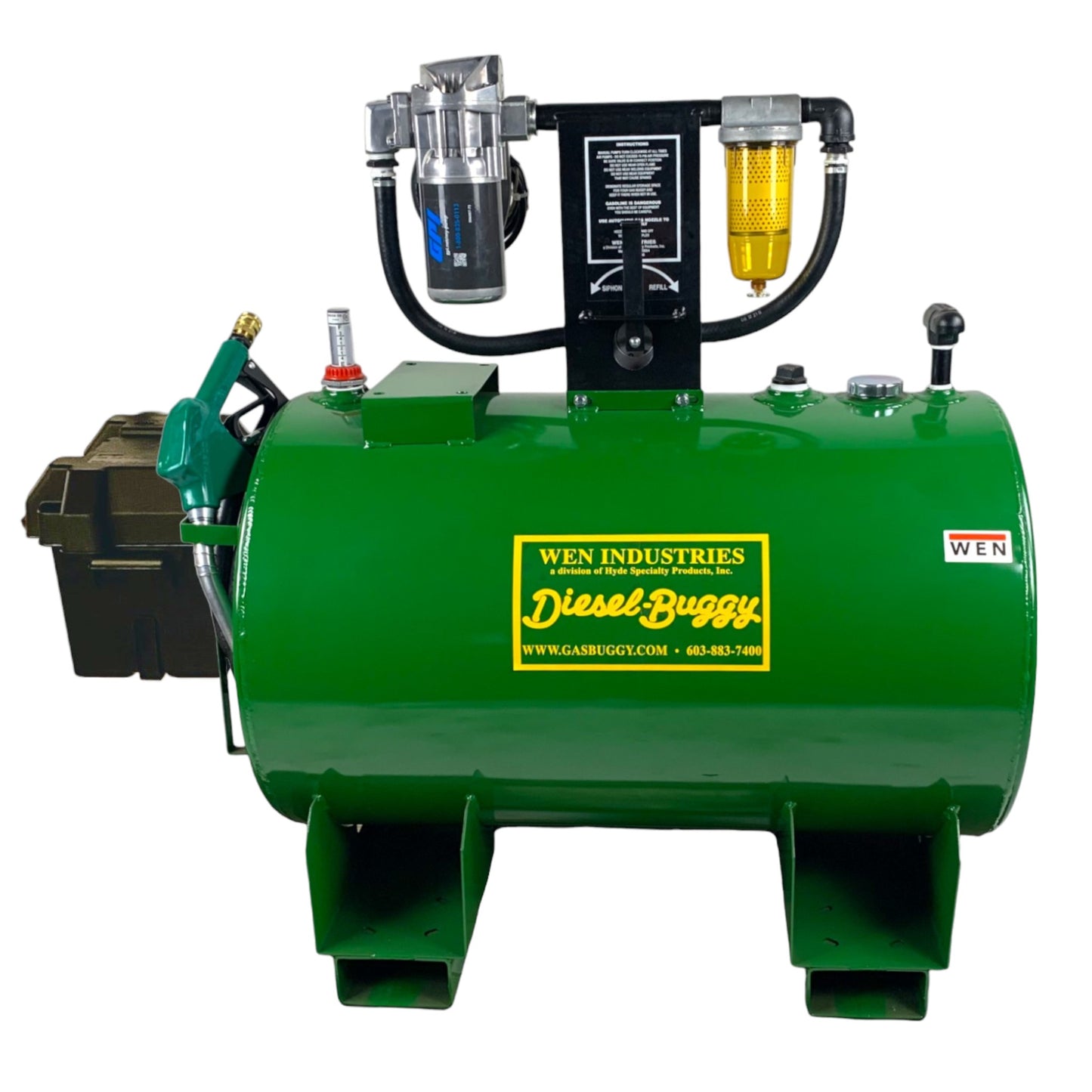 65 Gallon Diesel Buggy® with Heavy Duty 12v Pump (Fork Channels)