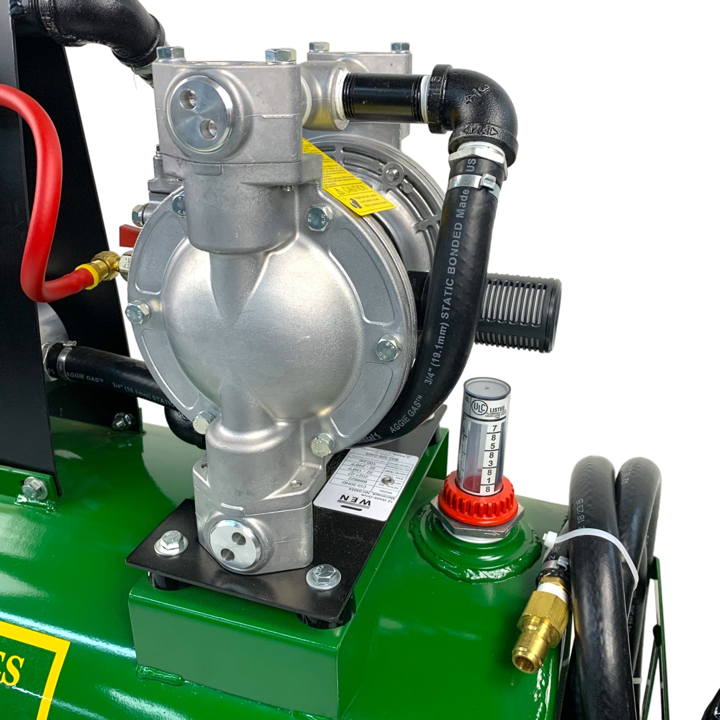 65 Gallon Diesel Buggy® with Heavy Duty Diaphragm Air Pump (Fork Channels)