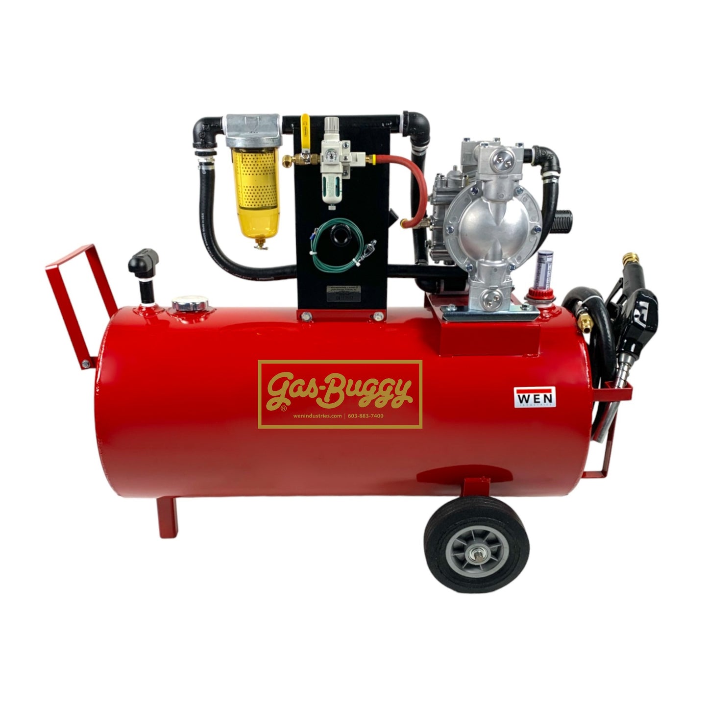 34 Gallon Gas Buggy® with Heavy Duty Diaphragm Air Pump