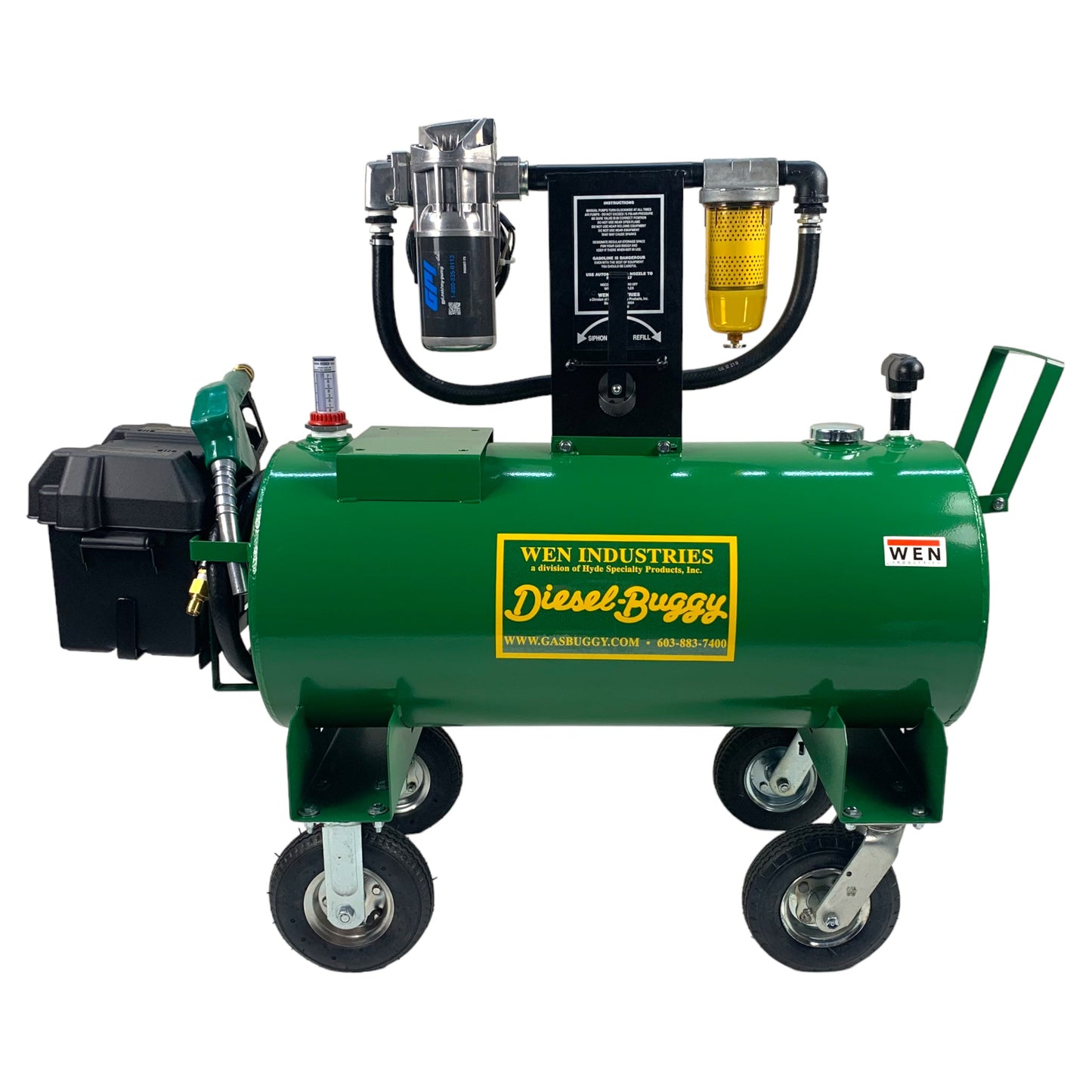 34 Gallon Jobsite Diesel Buggy® with Heavy Duty 12v Pump