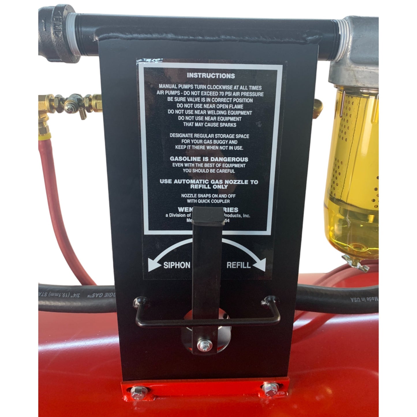 34 Gallon Jobsite Gas Buggy® with Heavy Duty Diaphragm Air Pump