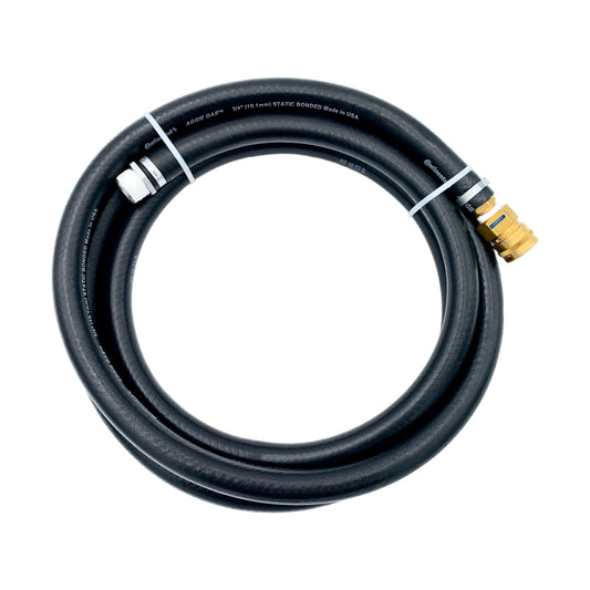 TD-710a 3/4" x 11' Grounded Fuel Hose with Quick Disconnect (TD700, TD750, TD950)