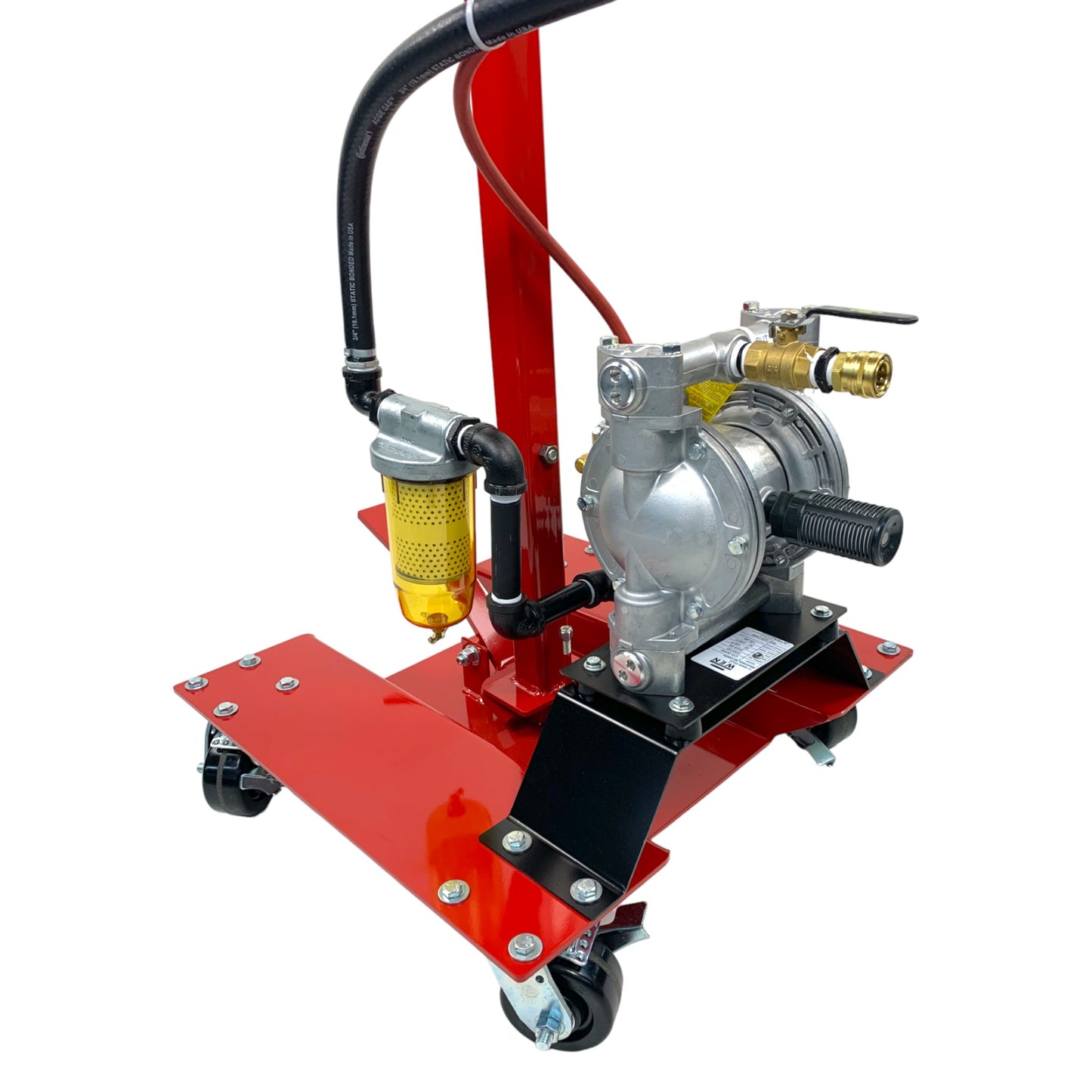 TD950 Fuel Tank Drill System with Sight Glass, Heavy Duty Diaphragm Air Pump, Complete Filter Assembly & Dual Valve Assembly (For use with a WEN Gas Buggy®)