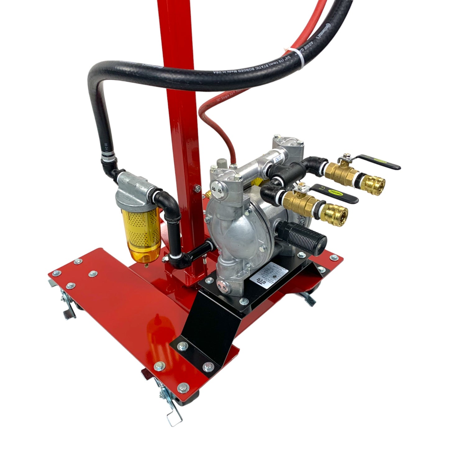 TD850 Fuel Tank Drill System with Sight Glass, Heavy Duty Diaphragm Air Pump, Complete Filter Assembly & Bad Gas Diverter Valve