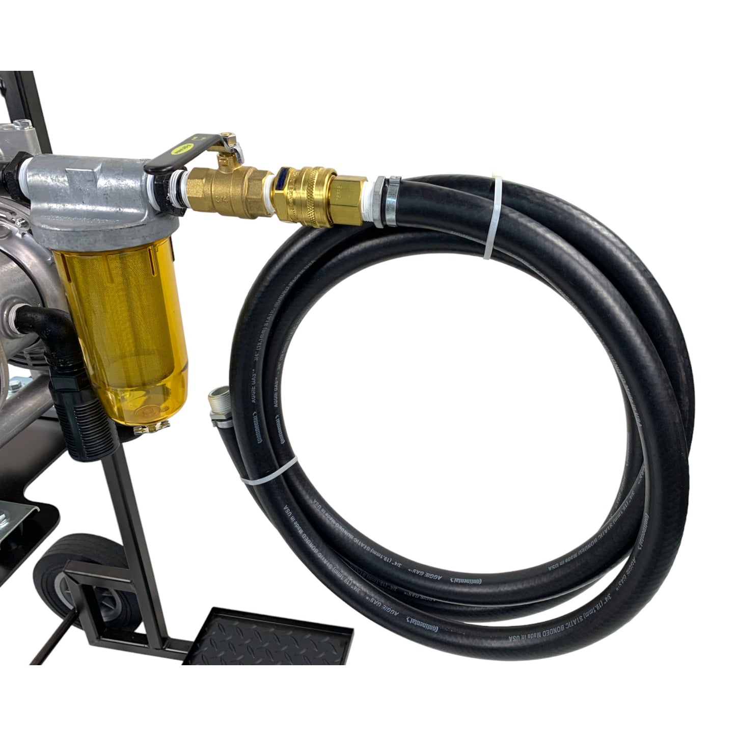 WEN101TS - Gas Accelerator Mobile Fluid Transfer System with Heavy Duty Diaphragm Air Pump
