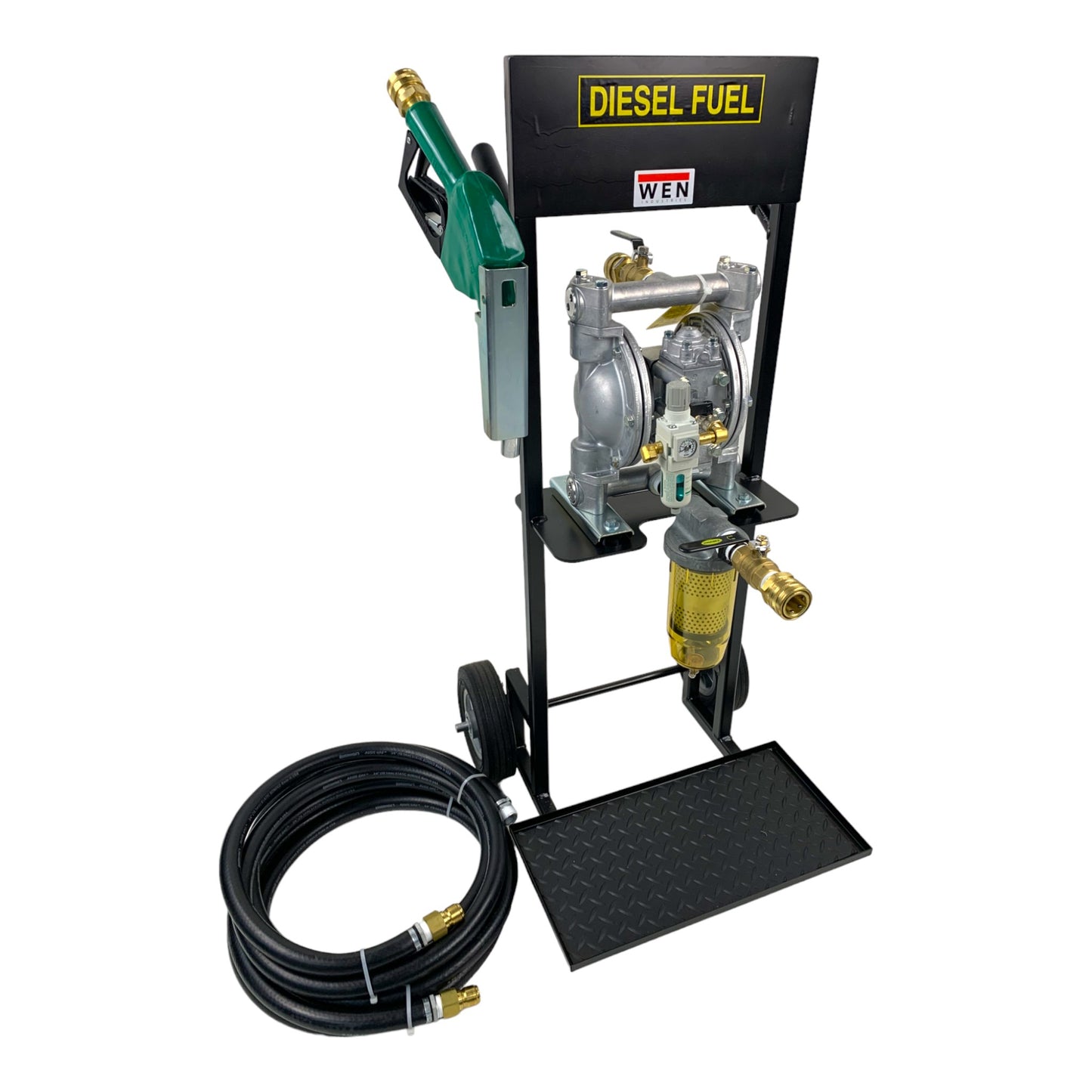 WEN101TS - Diesel Accelerator Mobile Fluid Transfer System with Heavy Duty Diaphragm Air Pump