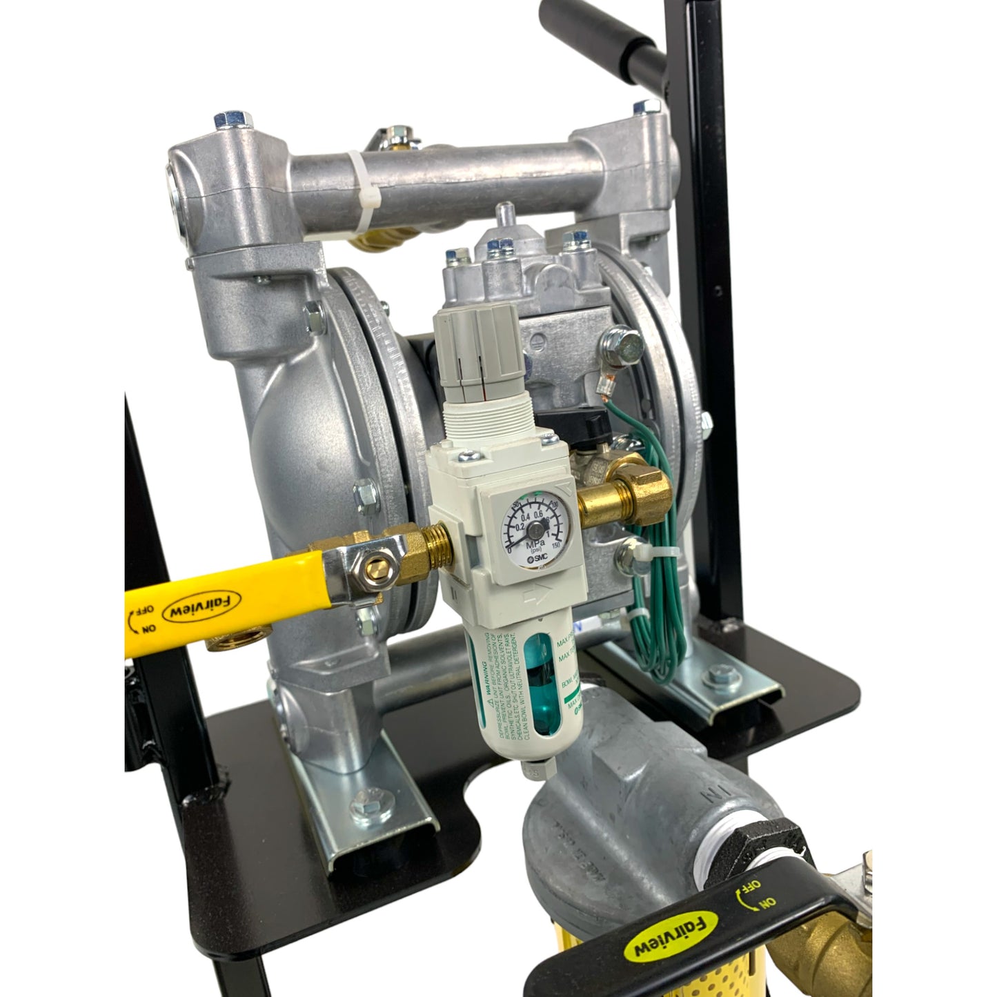 WEN101TS - Gas Accelerator Mobile Fluid Transfer System with Heavy Duty Diaphragm Air Pump