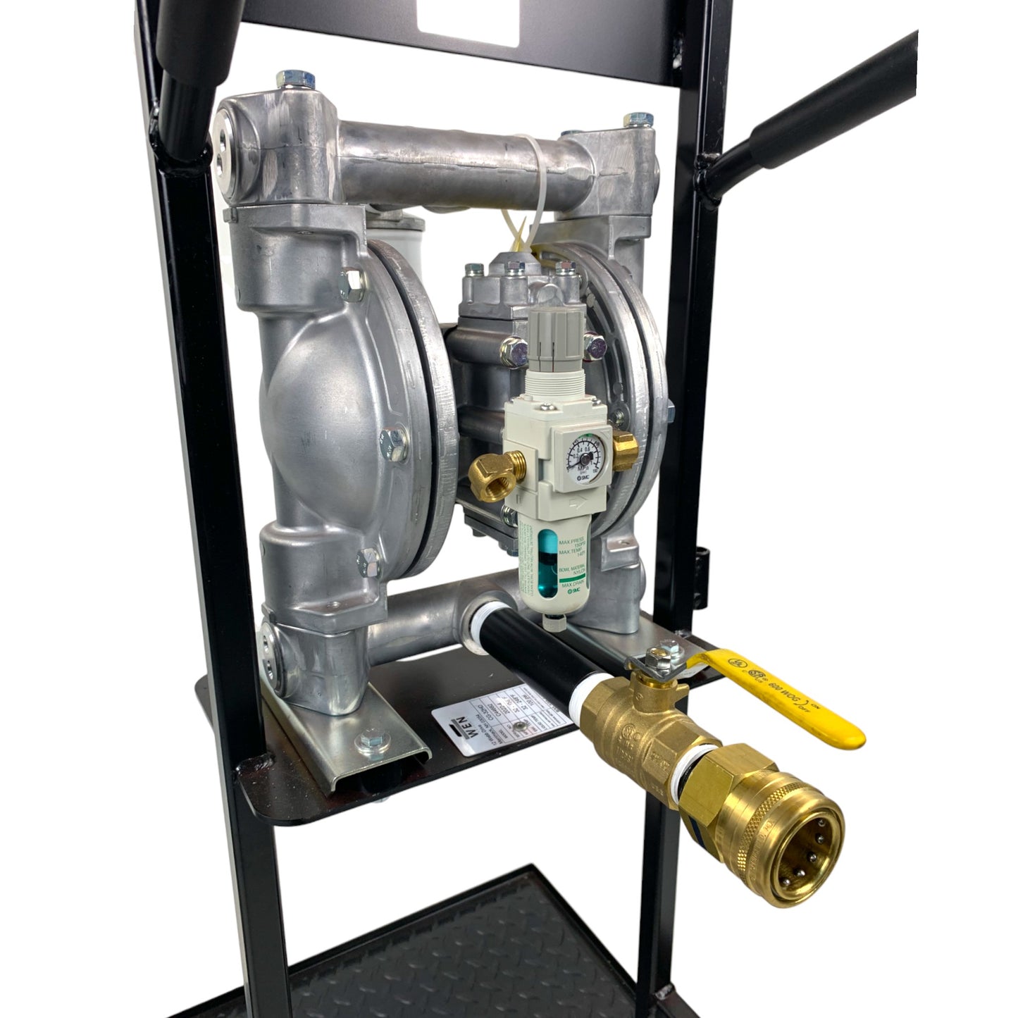 WEN104TS Accelerator Mobile Fluid Transfer System with 1" Heavy Duty Diaphragm Air Pump - Hydraulic Fluid
