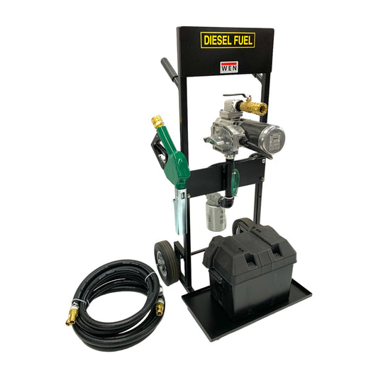 WEN201TS - Diesel Accelerator Mobile Fluid Transfer System with 12v Rotary Gear Pump