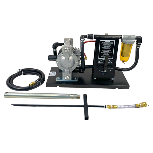 WEN600 Heavy Duty Bi-directional Diaphragm Air Pump System for Antifreeze with Piercing Rod (For use with 55 gallon drum)