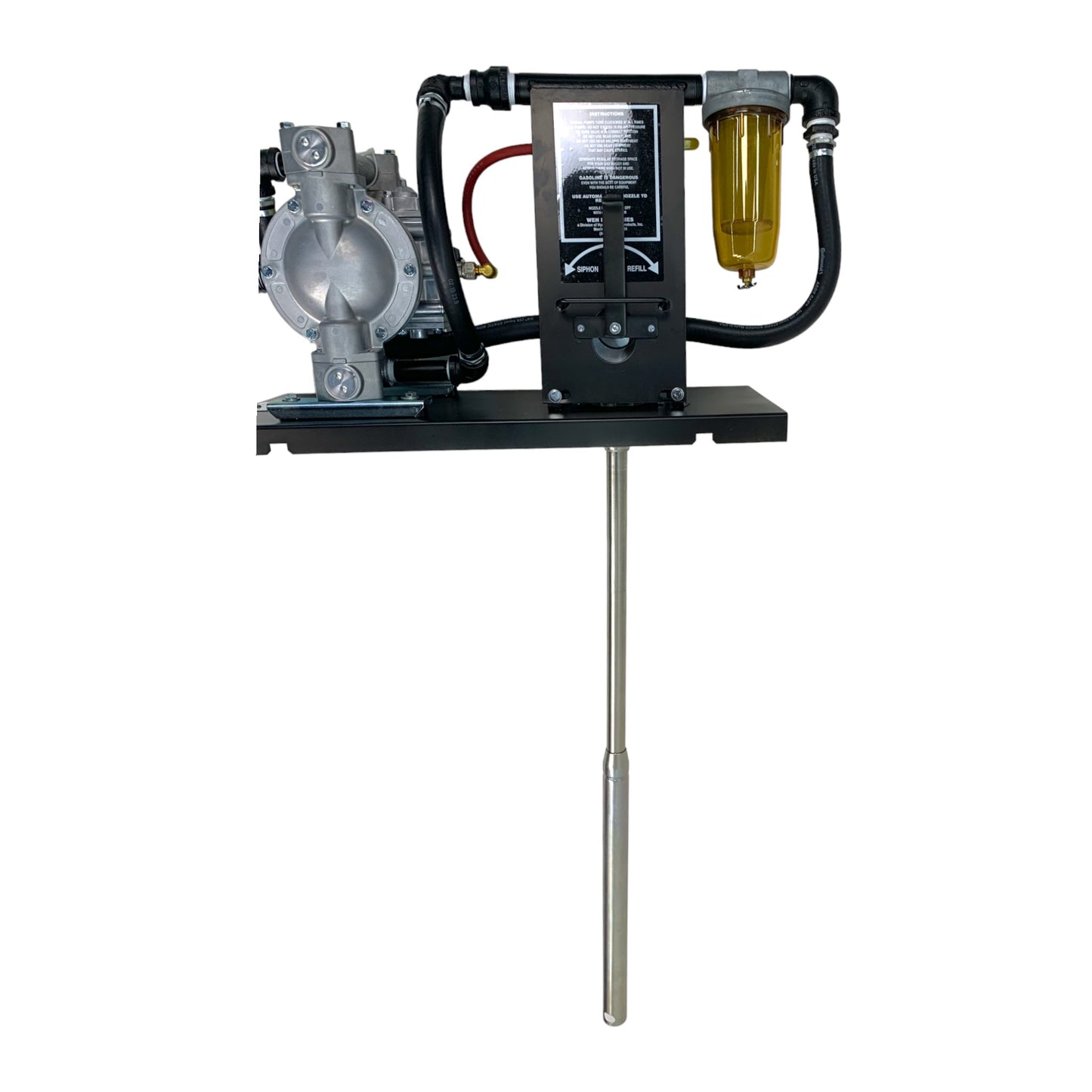 WEN600 Heavy Duty Bi-directional Diaphragm Air Pump System for Antifreeze with Piercing Rod (For use with 55 gallon drum)