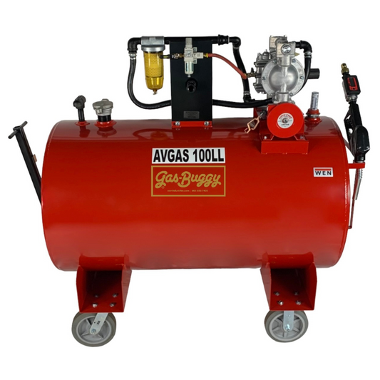 Defuel/Refuel AVGAS Buggy with Heavy Duty Diaphragm Air Pump