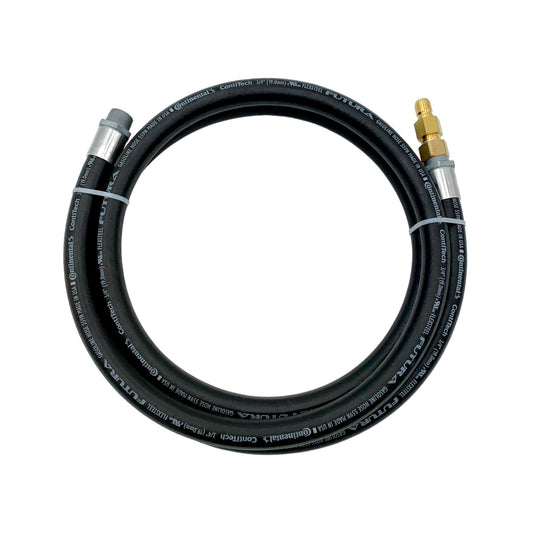 CG-40-10-HW 3/4" x 10' Hardwall Static Bonded Dispensing Hose with Brass Nipple