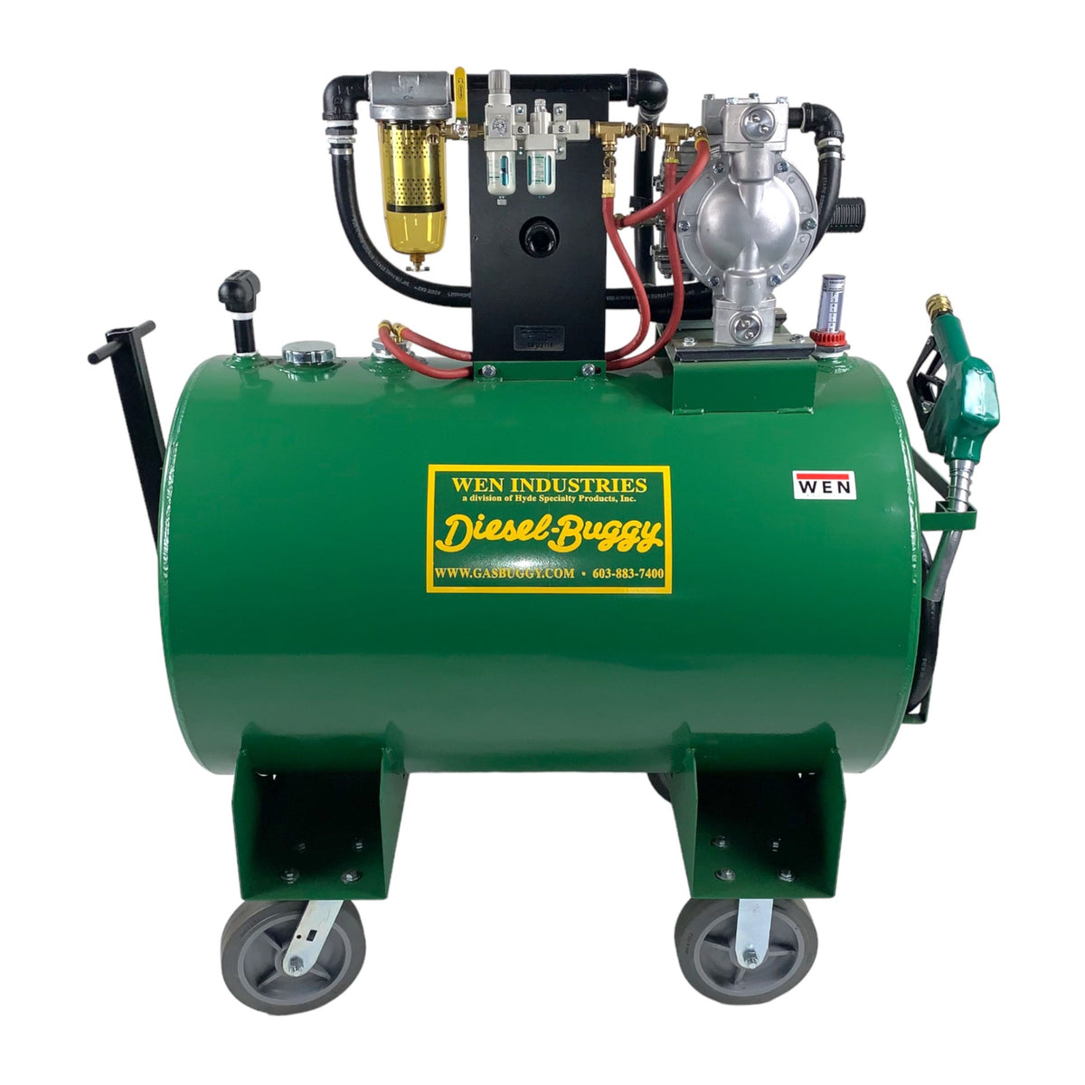 65 Gallon Diesel Buggy® with Heavy Duty Diaphragm Air Pump – WEN 