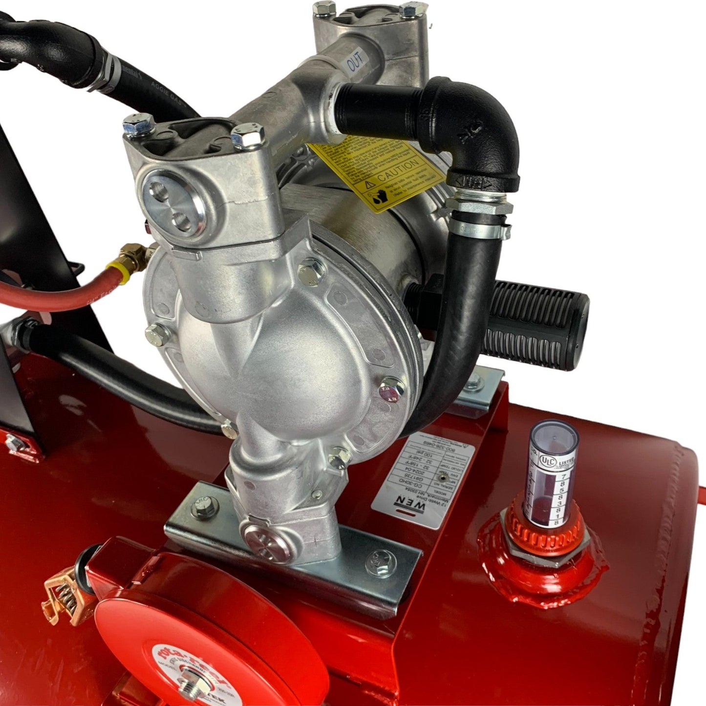 Defuel/Refuel AVGAS Buggy with Heavy Duty Diaphragm Air Pump